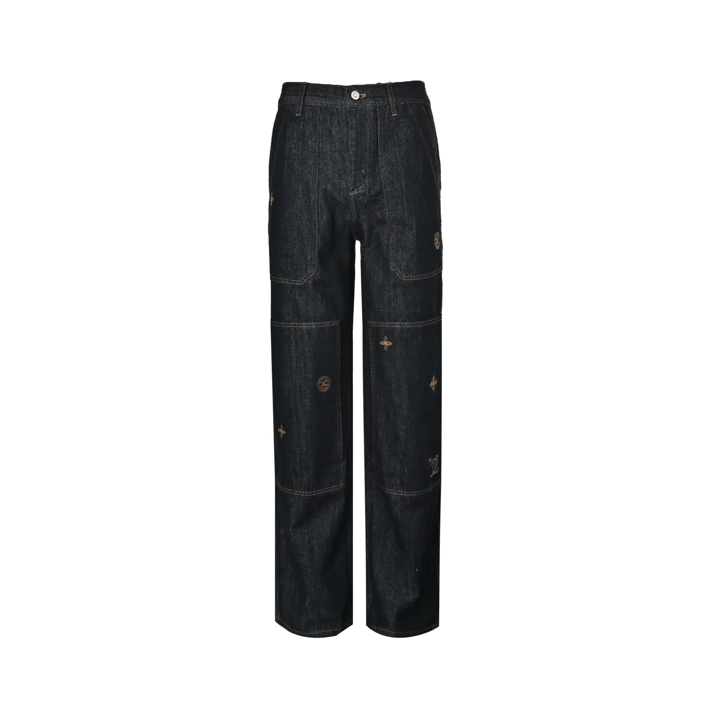 Louis Vuitton/Louis Vuitton embroidered logo jeans